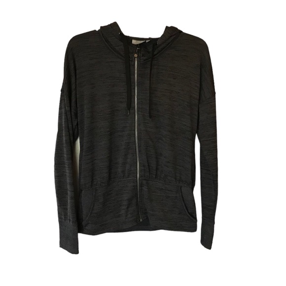 Athleta Heather Grey Full Zip Hoodie - Picture 1 of 8